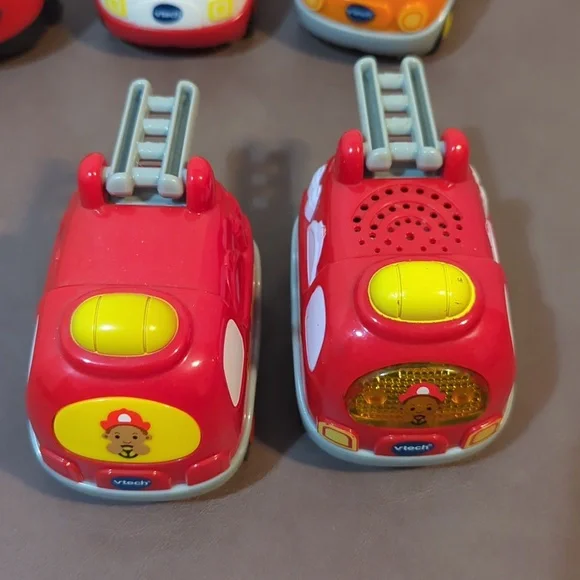 VTech automobiles vehicles ATV race car fire truck ambulance school bus mixer - Picture 9 of 11